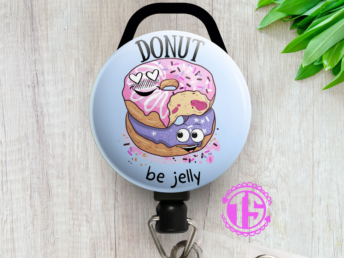 Sloth Donut Badge Reel, Sloths, Donuts, Badge, Badge Holders