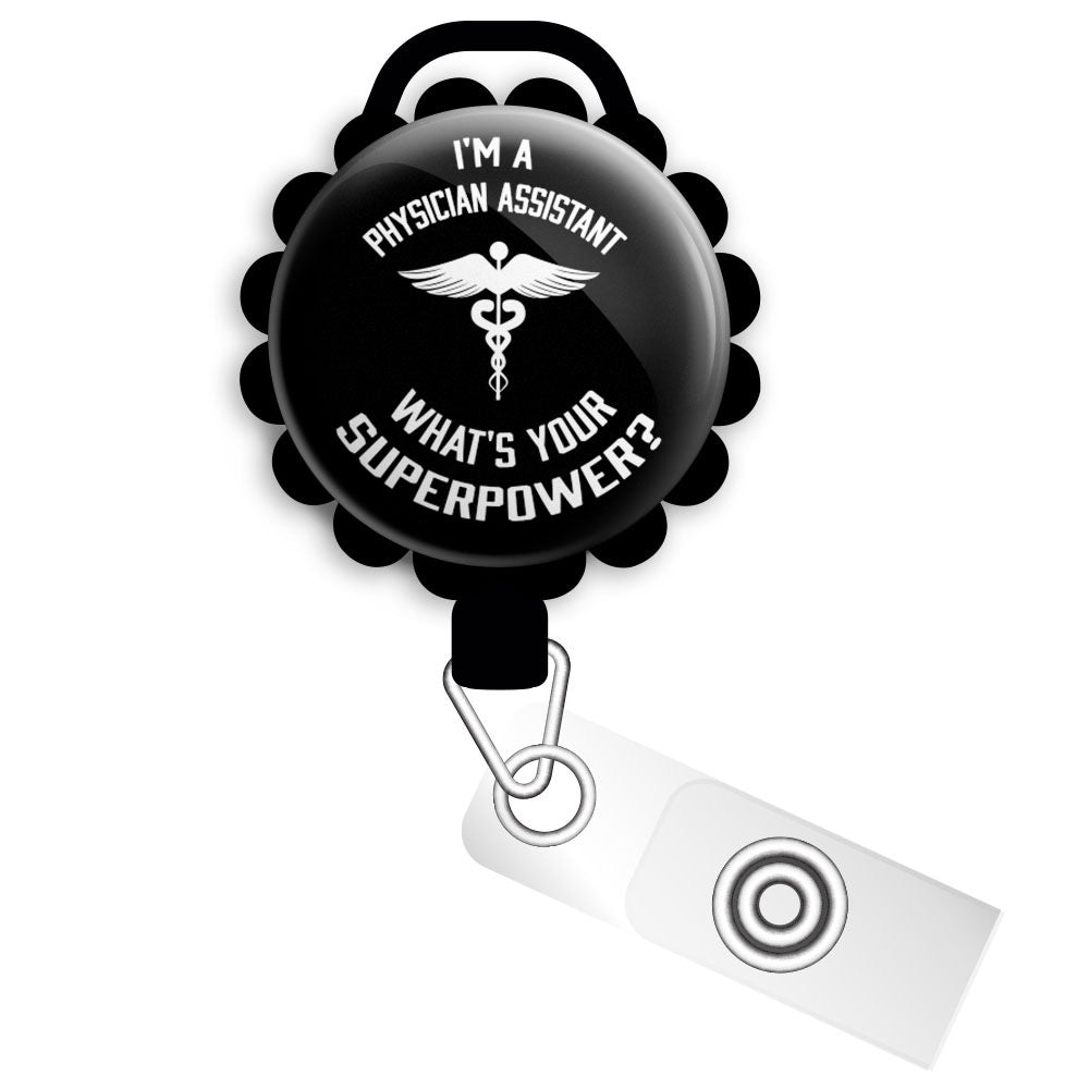 I'm A ct Tech, What's Your Superpower? Retractable ID Badge Reel • Pharmacy Tech Gift ID Badge Holder • Swapfinity