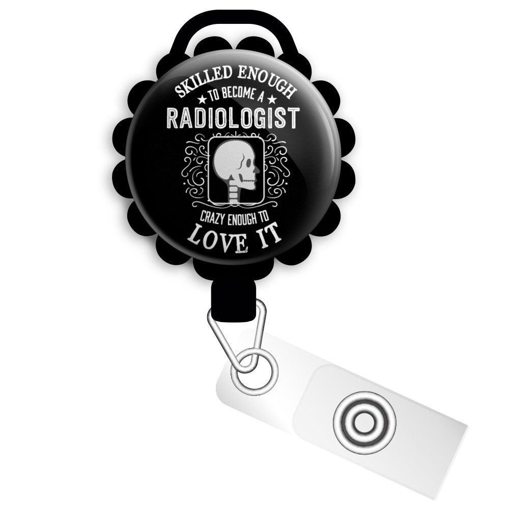 Radiology Skull Retractable ID Badge Reel • X-Ray Tech, X Ray