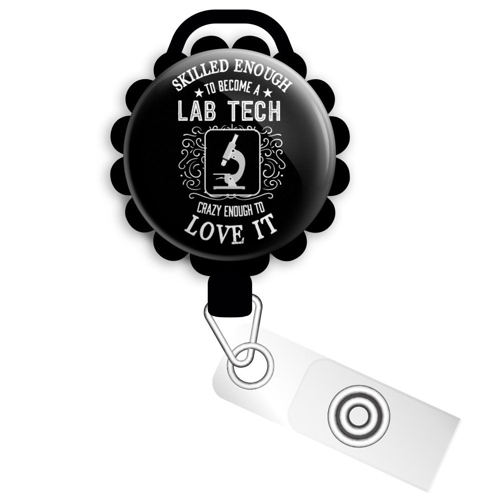 Keep Calm and Put Your Lab Coat On Retractable ID Badge Reel