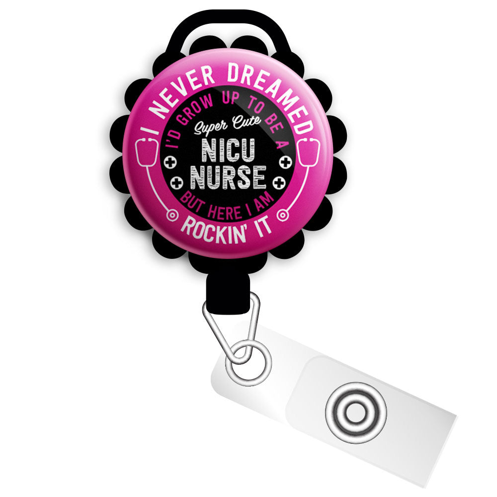 Super Cute ER Nurse Retractable ID Badge Reel • Emergency Trauma