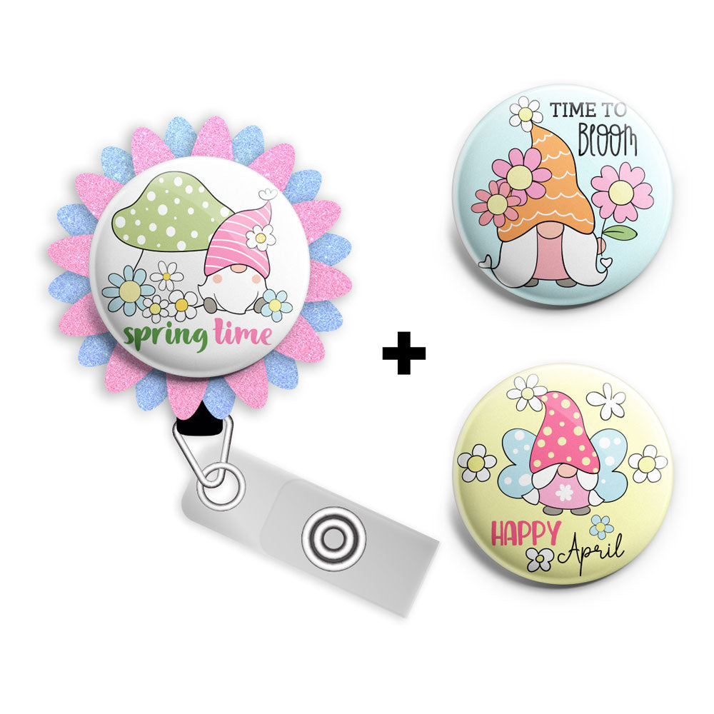 Butterfly Fox Retractable ID Badge Reel • Spring, Seasononal Badge Hol -  Topperswap