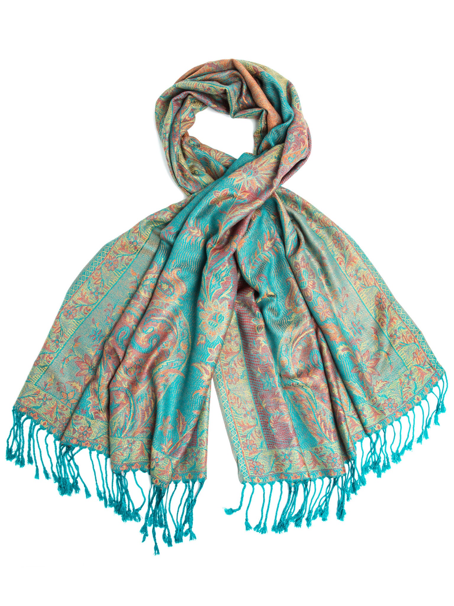 turquoise scarf