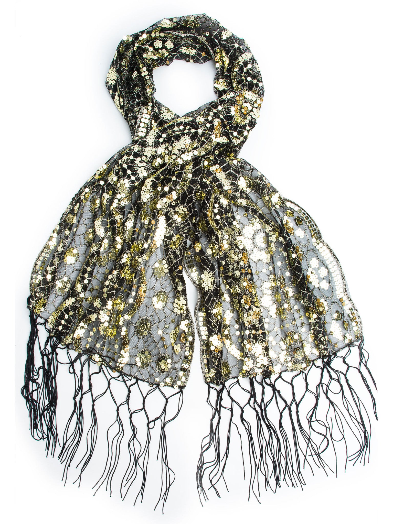 sequin evening wrap