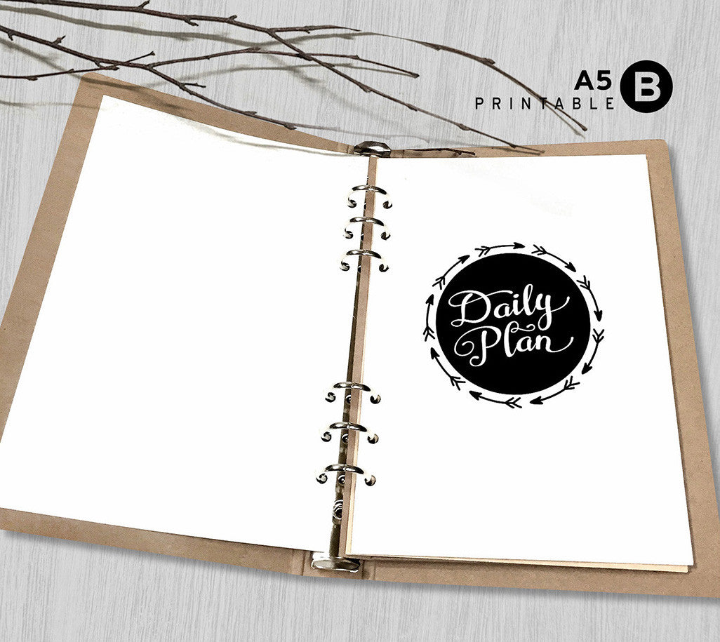 printable-arrows-a5-daily-planner-inserts-a5-binder-arrow-happy