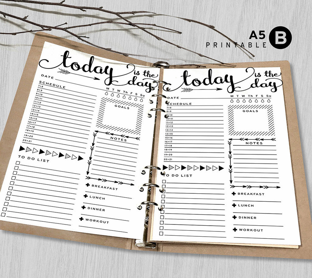 printable-arrows-a5-daily-planner-inserts-a5-binder-arrow-happy
