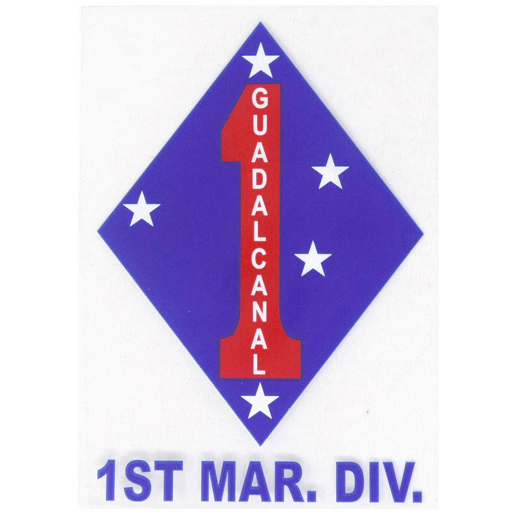 1st Marine Division Sticker | 1st Marine Division Decal