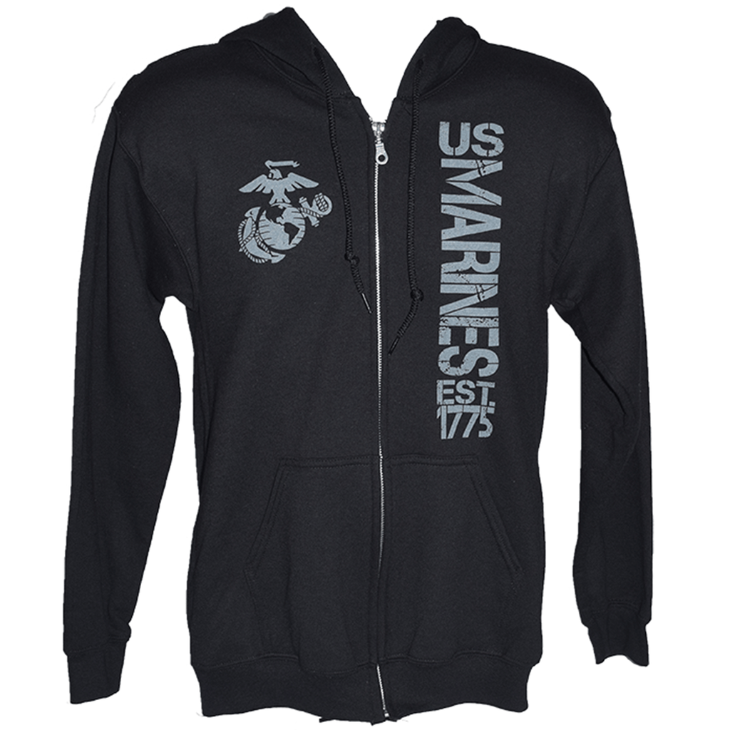 Full Zip U.S. Marines Hoodie | USMC Full Zip Hoodie