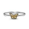 Labradorite Butterfly Silver Ring