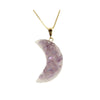 Druzy Aura Moon Crystal Necklace