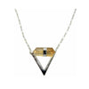 Citrine Double Terminated Triangle Necklace