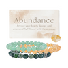 Abundance - Intention Bracelet Set- 8mm
