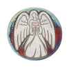 Angel with a Raku Heart Coaster