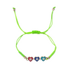 Evil Eye Heart Bracelet – Green