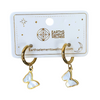 EE Hoop Earring – Gold & White Shell Butterfly