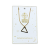 EE Gold Necklace – Hollow Triangle