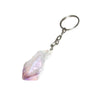 Lavender Aura Amethyst Keychain