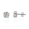 Rainbow Moonstone Silver Earrings 925