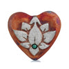 Raku Heart Lotus Flower