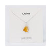 Raw Citrine Crystal Necklace