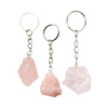 Rose Quartz Keychain - Raw