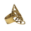 Sacred Geo Ring - Lotus Gold
