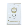 EE Silver Necklace – Hollow Hexagon