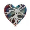 Tree of life Blessed Raku Heart - earths elements