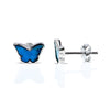 Turquoise Butterfly Silver Earrings 925 - earths elements