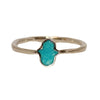 Turquoise Hamsa Silver Ring- earths elements