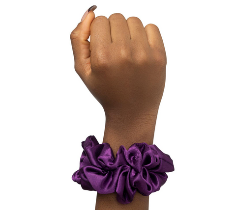 satin scrunchies for afro hair