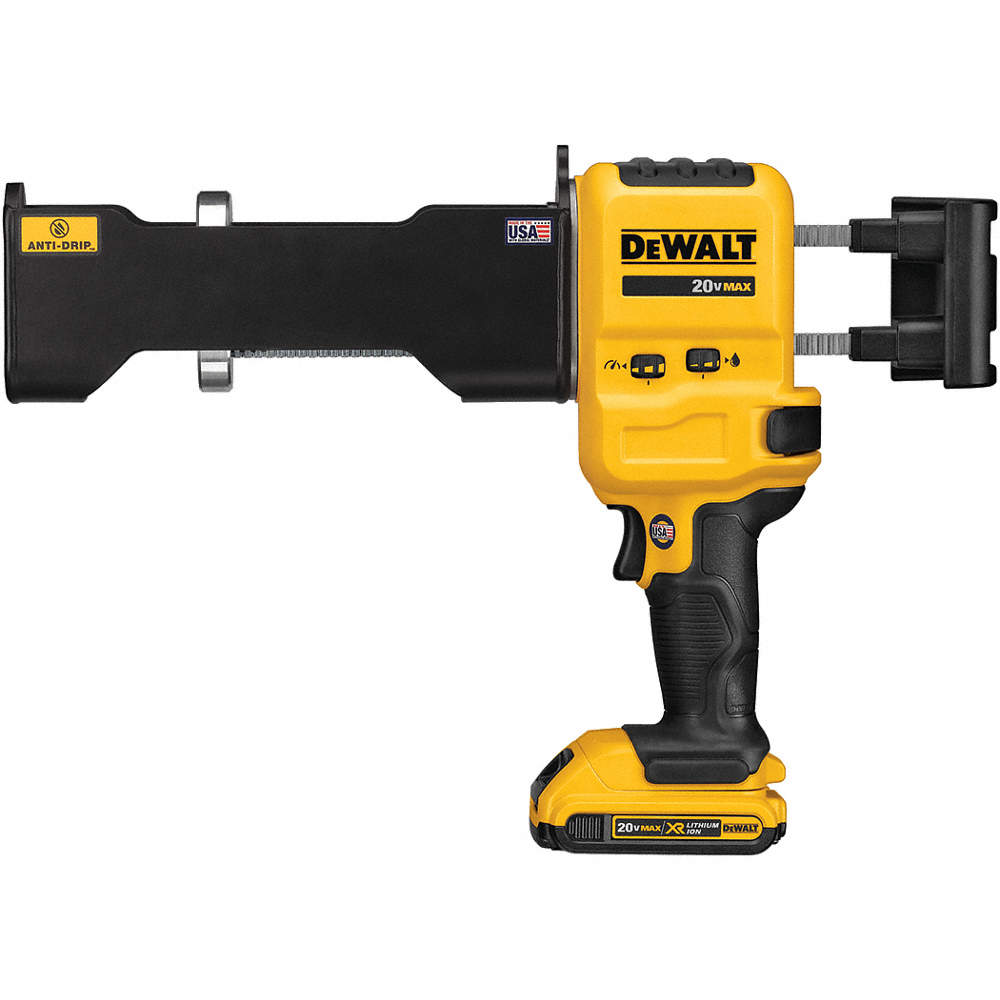 DeWalt DCE591B 20V 21 oz. Capacity Cordless Dual Cartridge Caulk Gun, Bare Tool