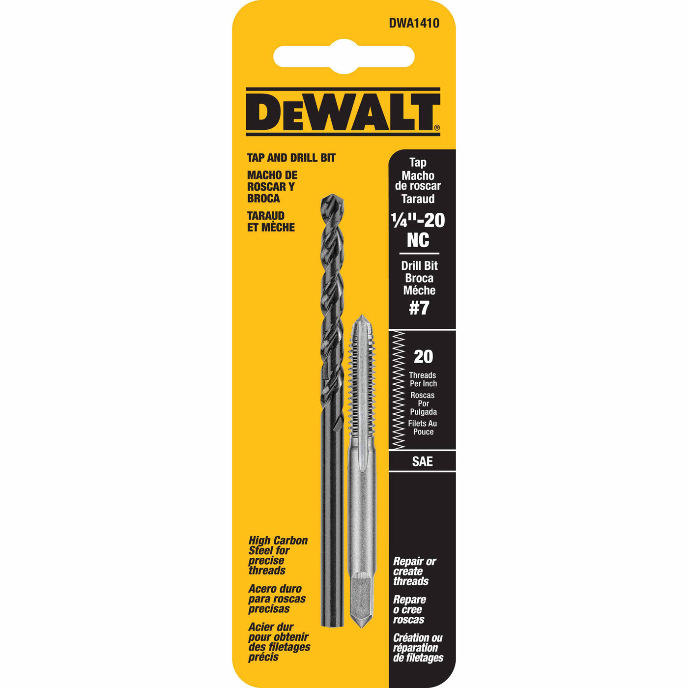 DeWalt DWADT5SET 5 Piece Drill Tap Set