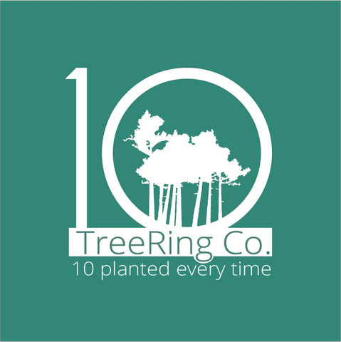 ten treering co Wood rings, 10 trees planted, plant ten trees when you purchase a wood ring