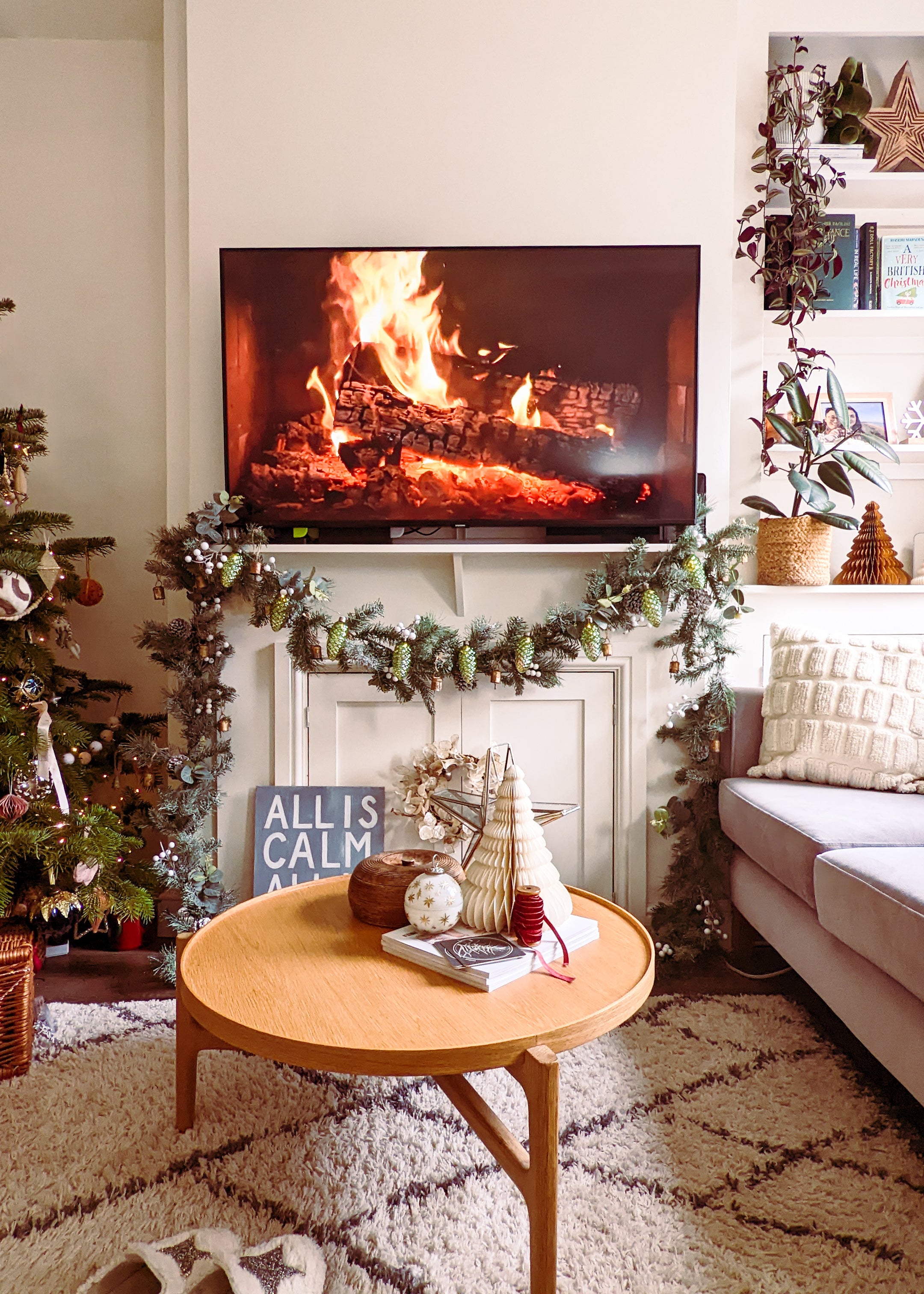 Living Room Christmas Decor UK 