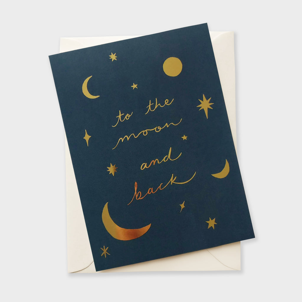 Moon & Back Celestial Card