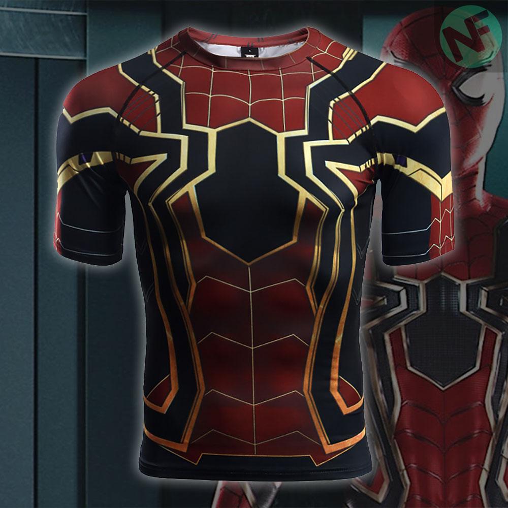 Spiderman Infinity War Compression Shirt Novelty Force