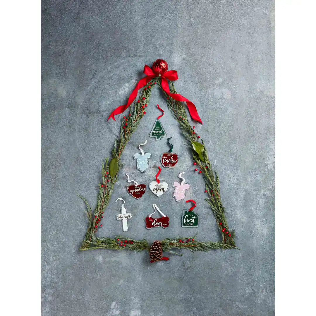Acrylic Christmas Ornaments Mud Pie