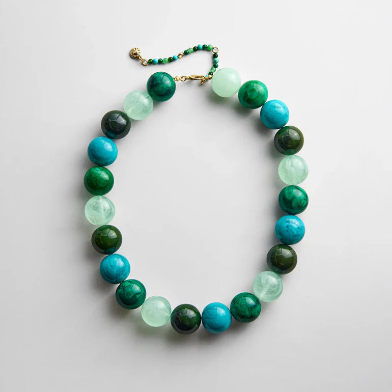Jane Beaded (20 MM Bead) Necklace Baublebar Color:Multi Use when washing with soap