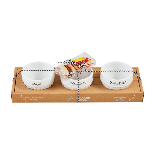 Circa Condiment Toothpick Set Mud Pie