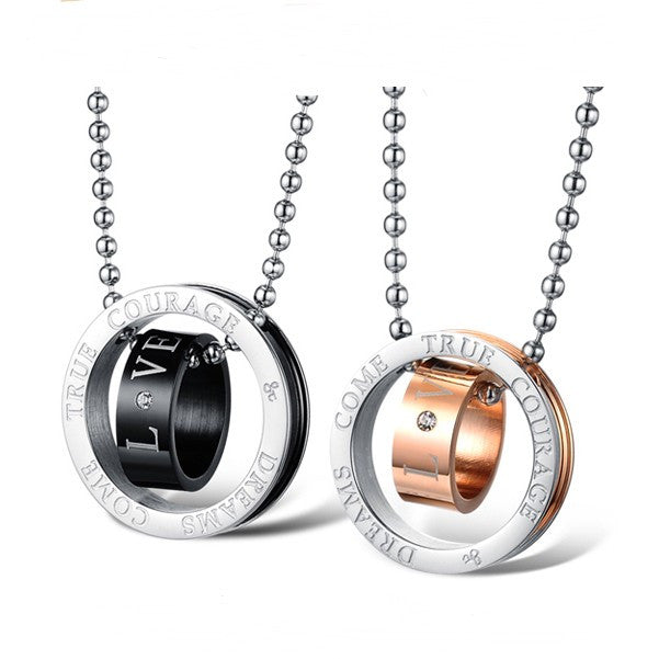 Circle & Circle Lover Necklaces – EverMarker