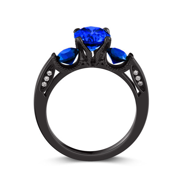 Modern Blue Sapphire Engagement Ring – EverMarker