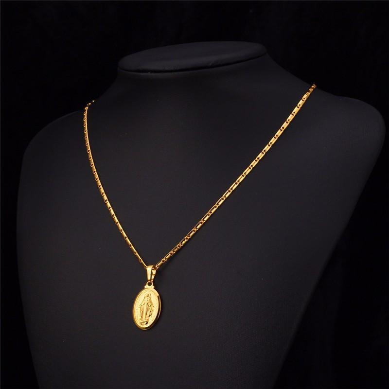 mama mary gold necklace