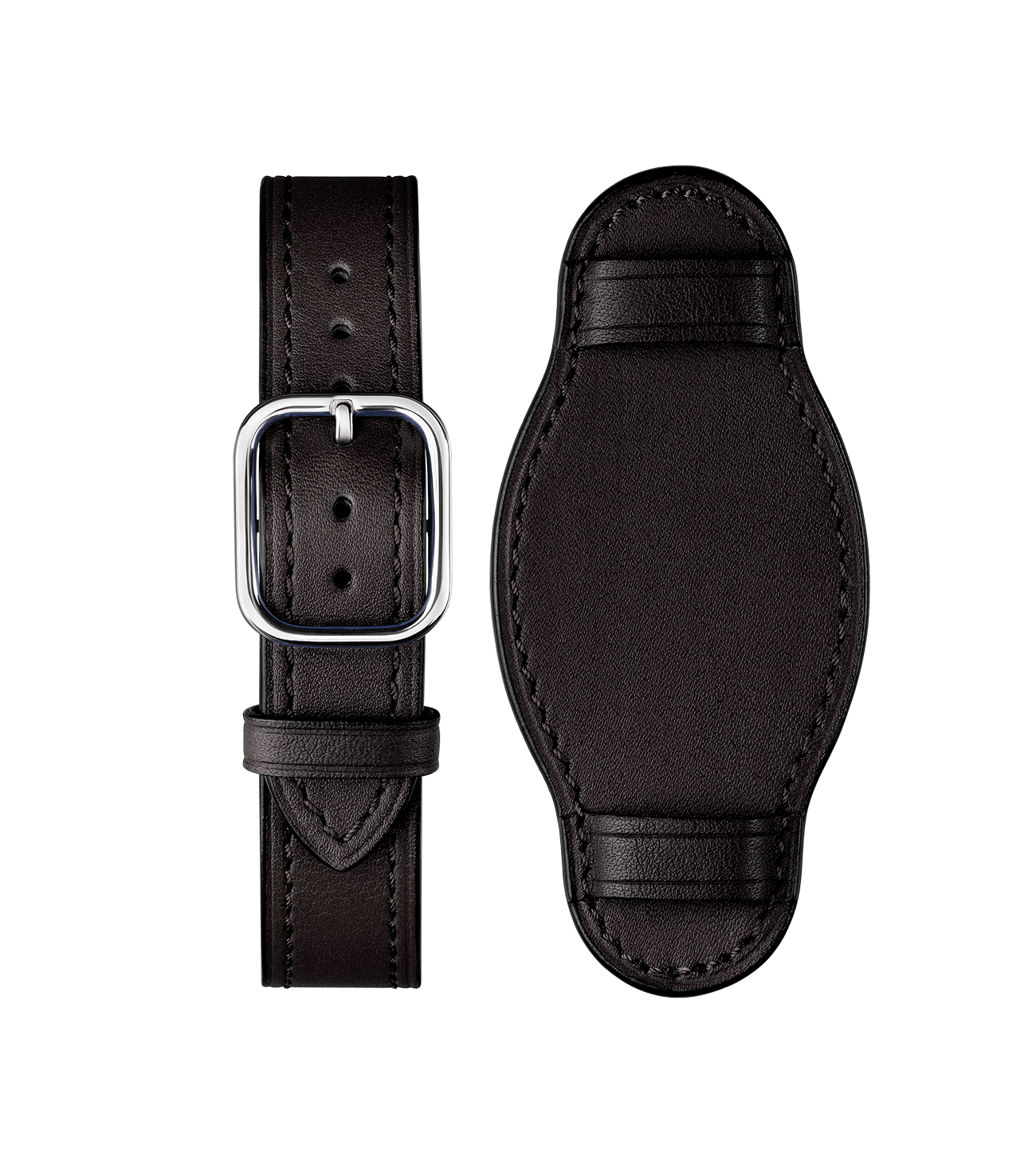 <h3>Leather Strap</h3>1900 top grain leather strap black<br> with bund accessory</span>
