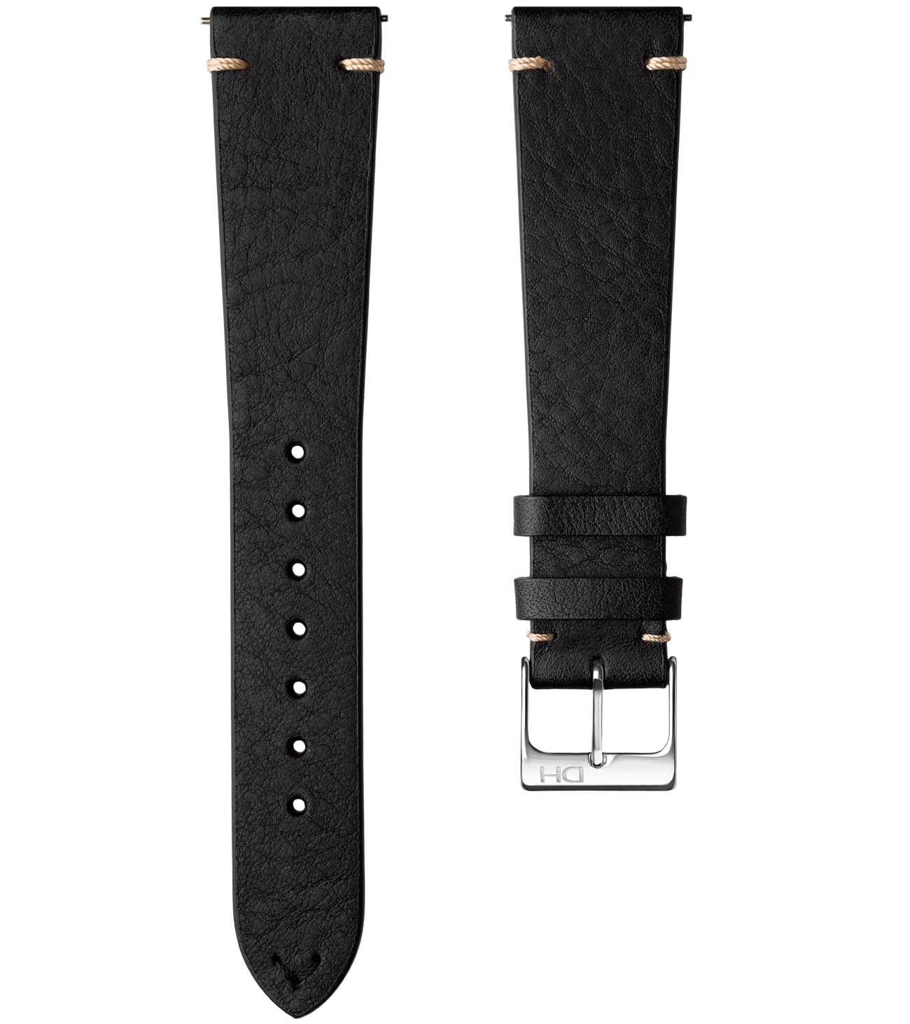 <h3>Leather Strap</h3>1963 top grain leather strap black <br>with <span>Easy Release Strap</span>