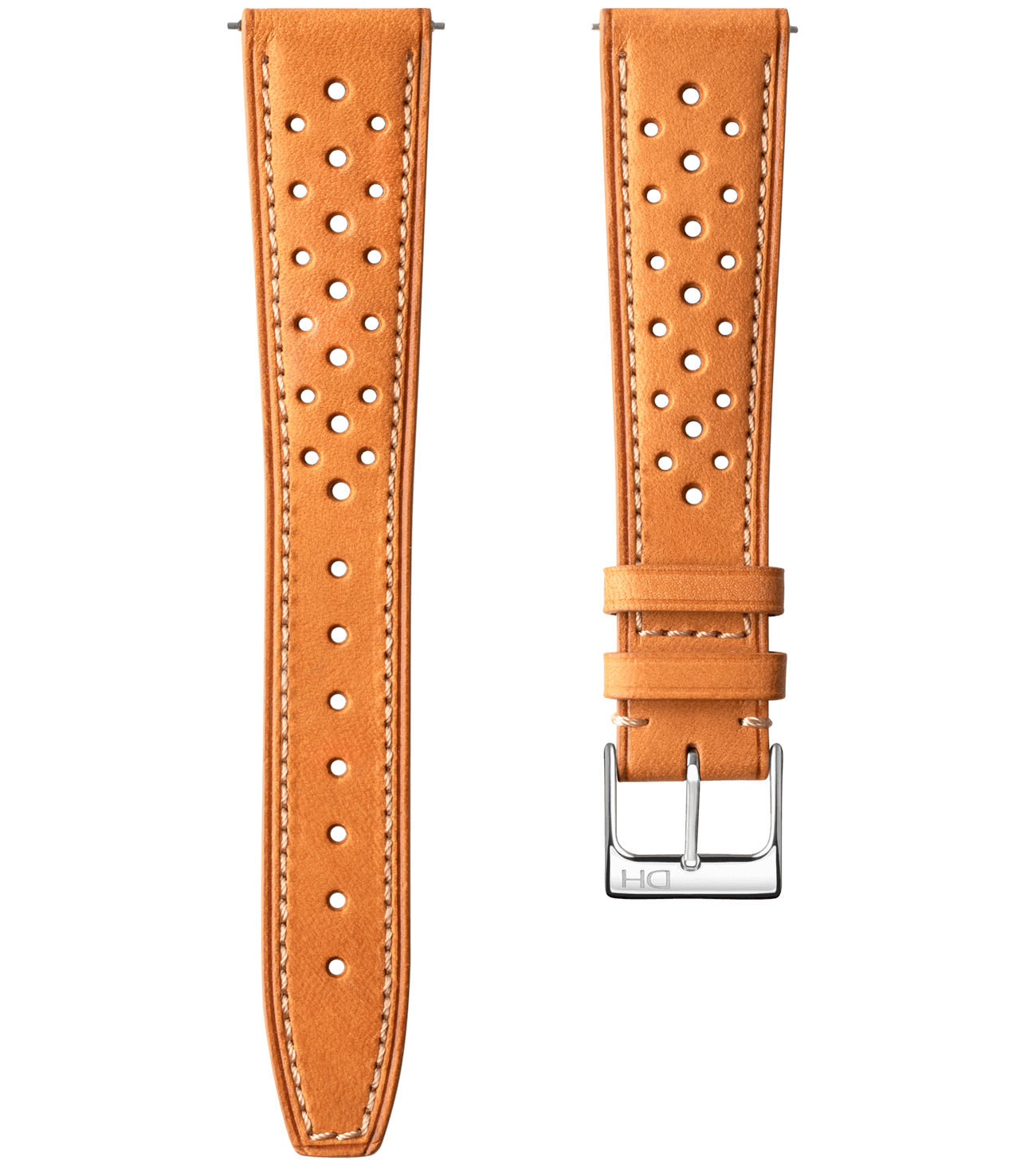 <h3>Leather Strap</h3> 1962 top grain natural leather racing strap<br><span>Easy Release Strap</span>