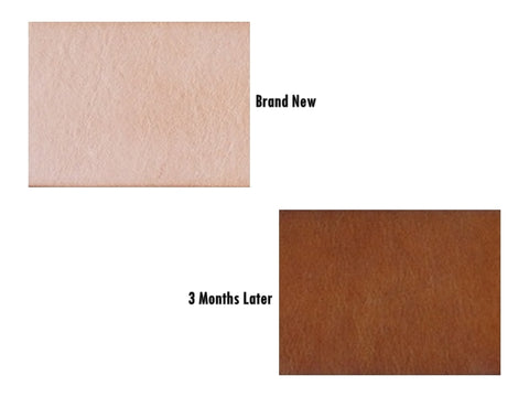 LeatherStrata - Aging of natural leather