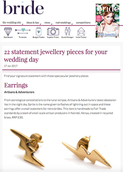 bride magazine statement wedding jewellery artisans and adventurers