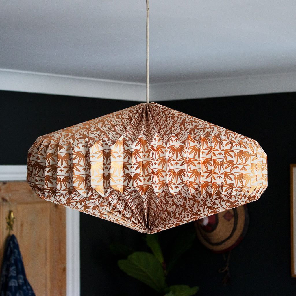 Artisans & Adventurers Indian Recycled Paper Light Shade