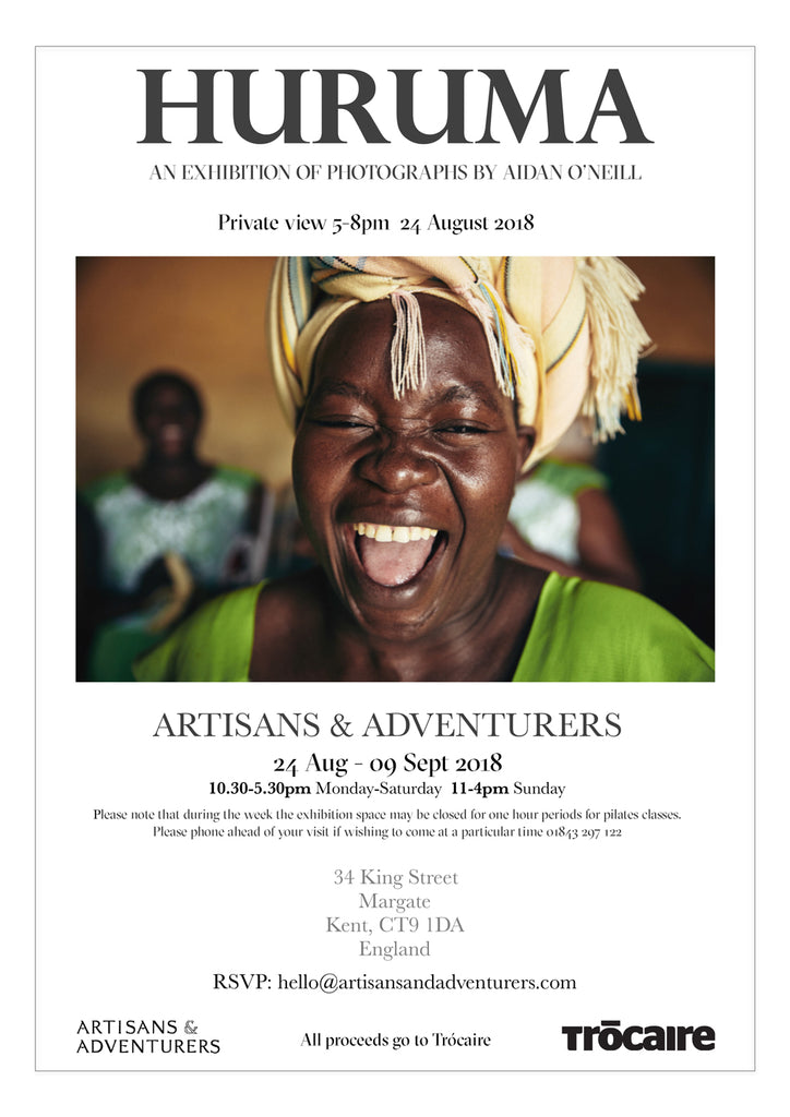 'Huruma' an exhibition of photographs by Aidan O'Neill at Artisans & Adventurers